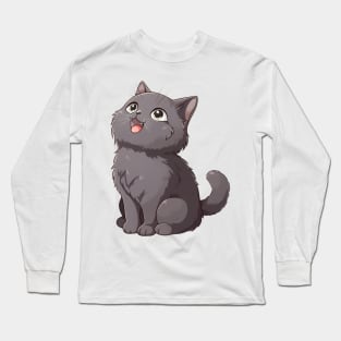 Cute Chartreux Cat Long Sleeve T-Shirt